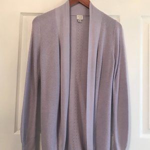 A N D E A W Y andeawy Lavender Lilac Lightweight Long Open Cardigan Sweater S 6